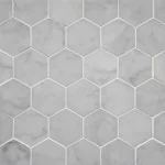 Carrara Hexagon Marble Mosaic