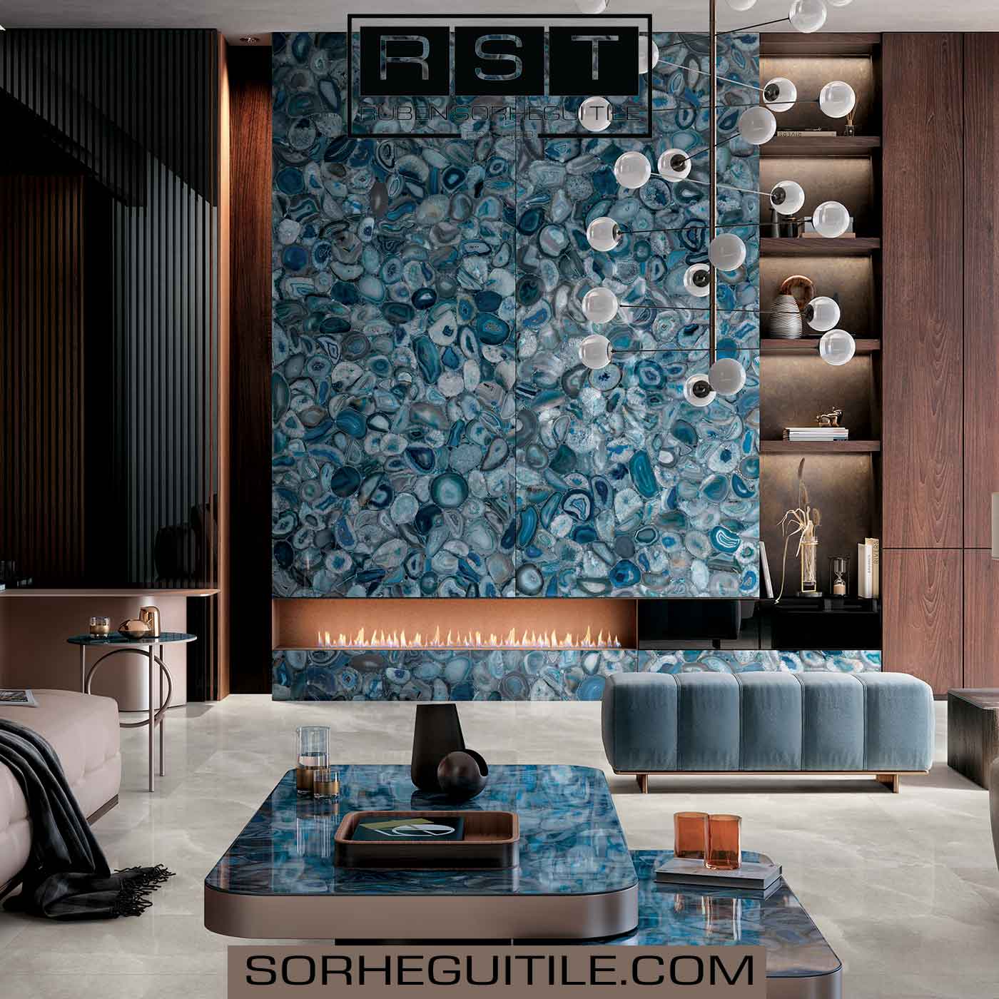 Home Accent Decor with Porcelain Slabs | Sorhegui Tile