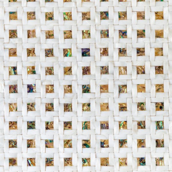 Chique Fabric Mother of Pearl Mosaic