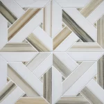 Crossroad in Zebra Marble Mosaic