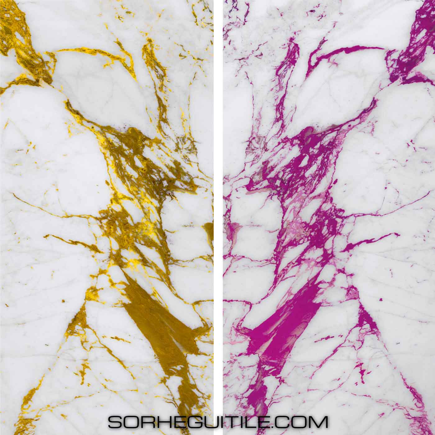 Examples of Vetrite by Sicis Electic Marble Collection available at Ruben Sorhegui Tile Distributors Southwest Florida's premier tile, stone and mixed mosaics distributor and tile showroom