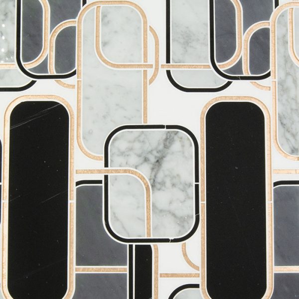 Golden Jungle | Waterjet Mosaics Products from Ruben Sorhegui Tile Distributors Southwest Florida's largest tile, stone and mosaics distributor