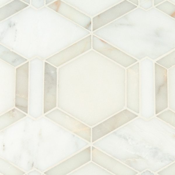 Metro Hex Waterjet Mosaic from Ruben Sorhegui Tile Distributors Southwest Florida's largest tile, stone and mosaics distributor
