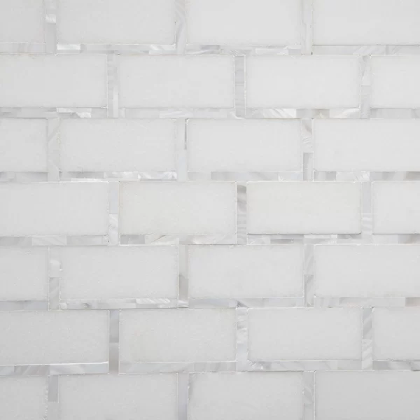 New York Brick in White Natural Stone Mosaic