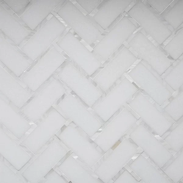 Paradise Herringbone White
