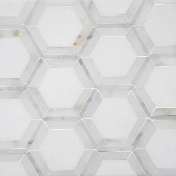 Savannah Hex Natural Stone Mosaic
