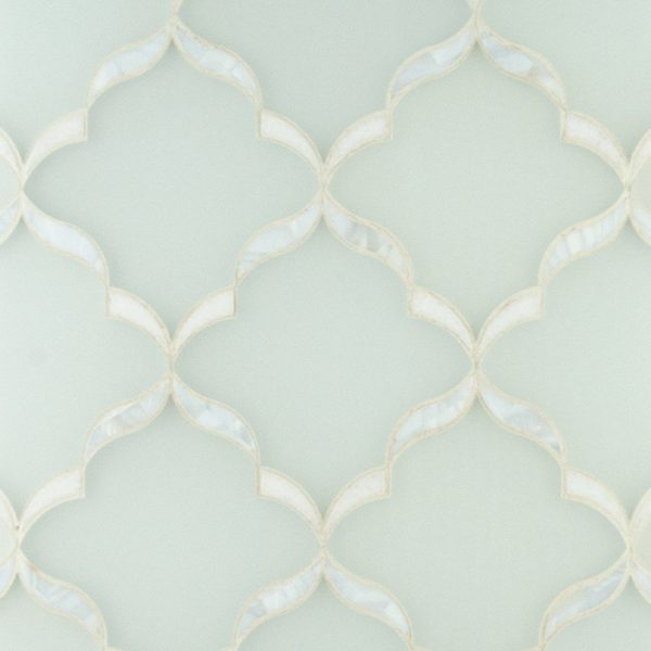 Sia Mother of Pearl Waterjet Mosaic from Ruben Sorhegui Tile Distributors Southwest Florida's largest tile, stone and mosaics distributor